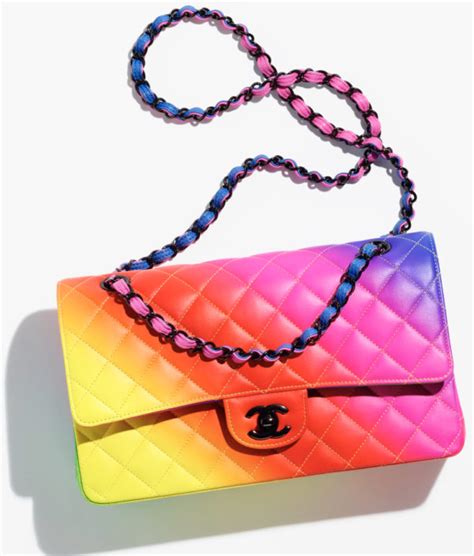 chanel bags rainbow|Chanel rainbow bag Carousell.